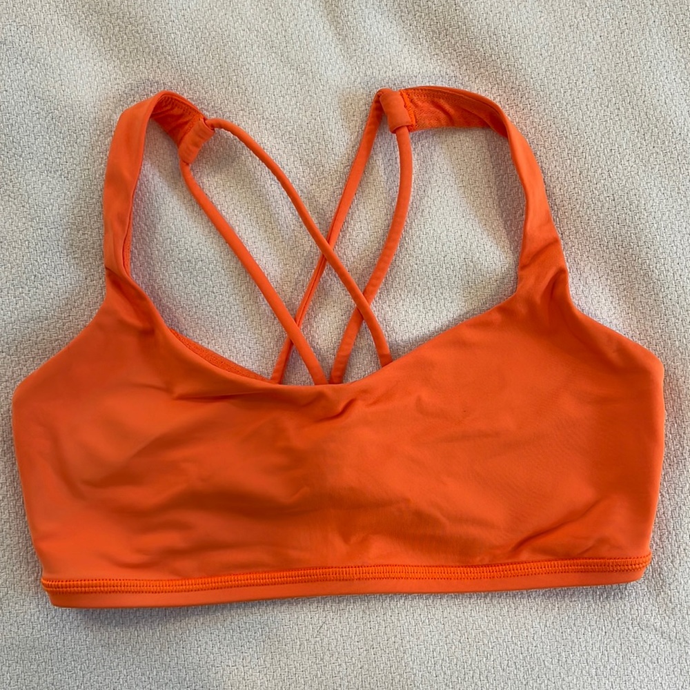 lululemon Free To Be Bra - 6 - Orange